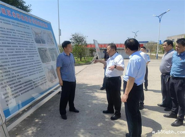 1655345847798403Egq4.jpg 省人大常委会环资工委副主任张凯盈到水环境公司大荔县城区污水处理厂调研.jpg